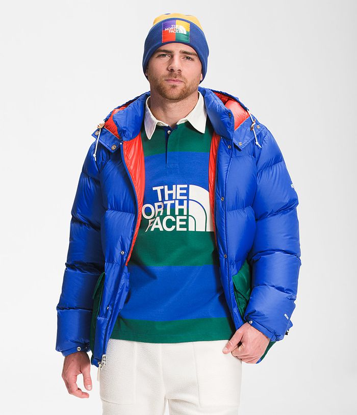 The North Face Winterjas Heren Colorblock Sierra Parka QTGV31928 - Blauw